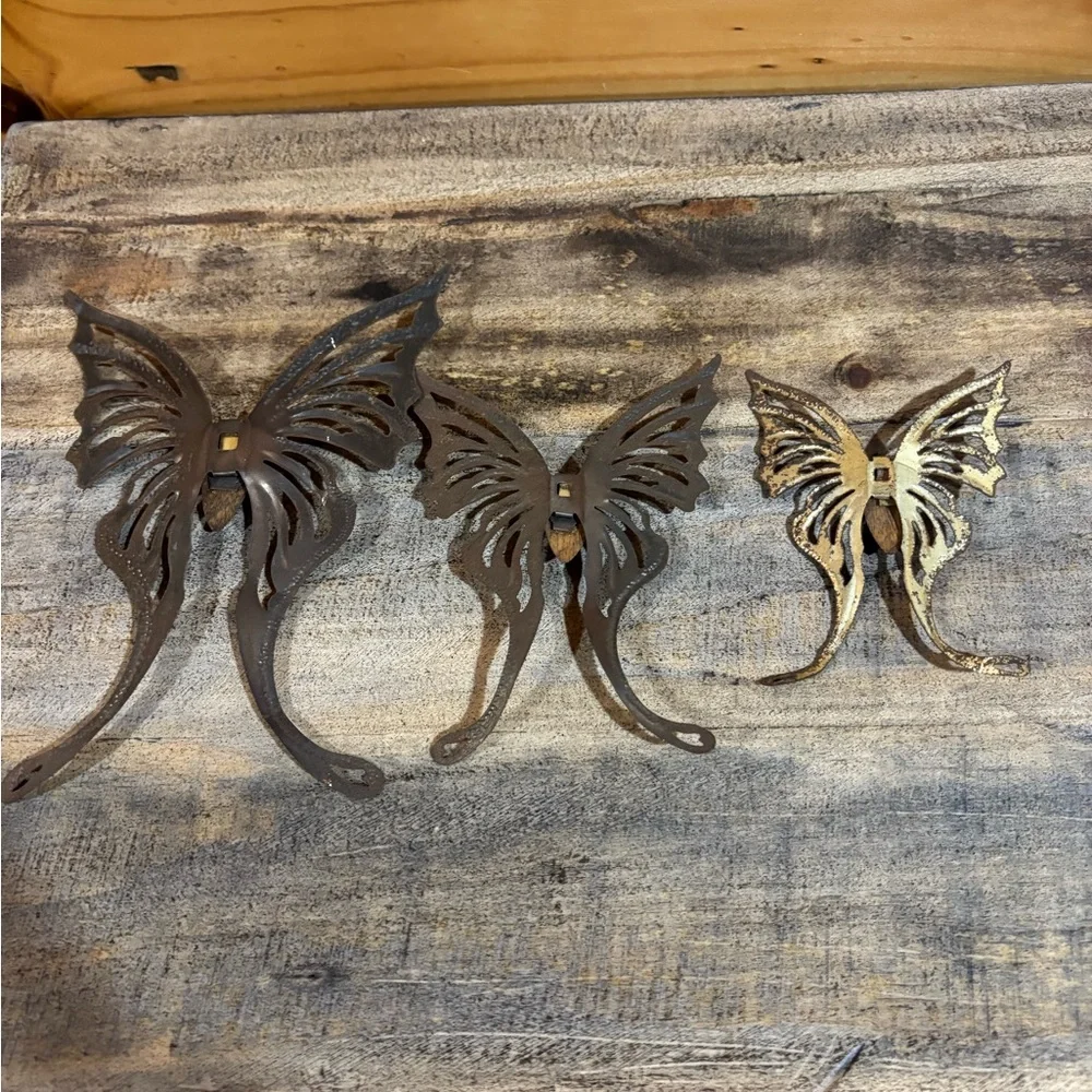 Vintage Home Interior MCM Butterfly‎ Wall Hooks